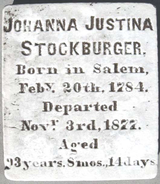 Johanna Justina Stockburger