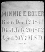 Araminta (Minnie) Elizabeth Boner
