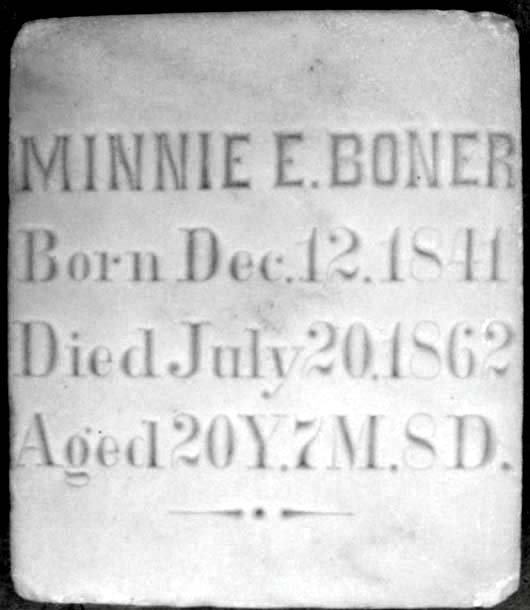 Araminta (Minnie) Elizabeth Boner