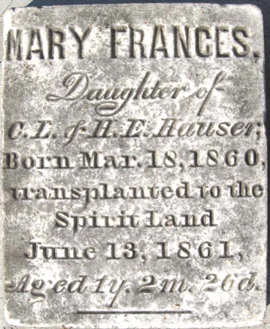 Mary Frances Gilmer Hauser