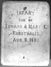 Infant Son  Rondthaler