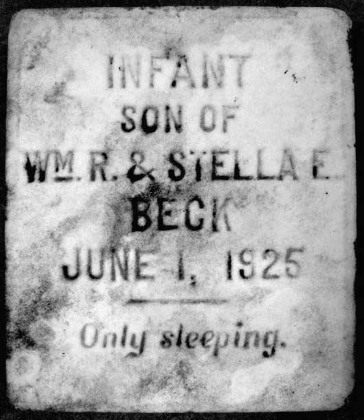 Infant Son Beck