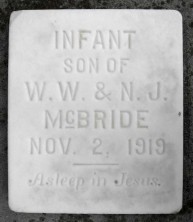 Infant Son  McBride