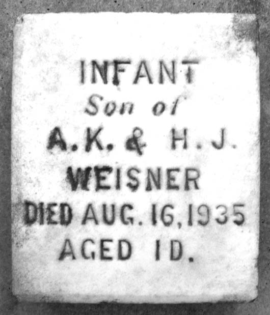 Infant Son Weisner