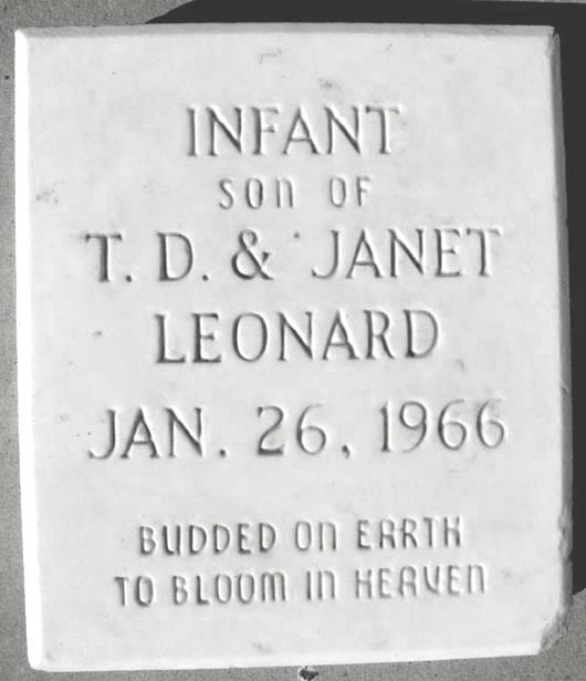 Infant Son  Leonard