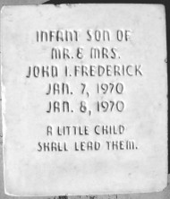 Infant Son  Frederick