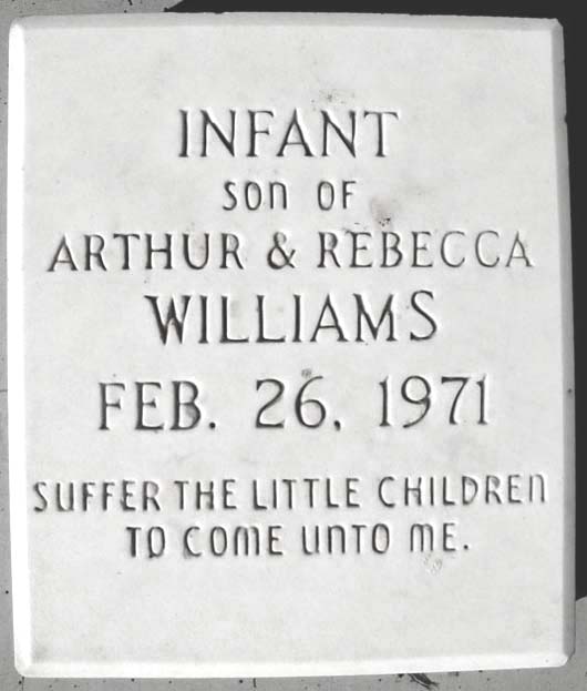 Infant Son Williams