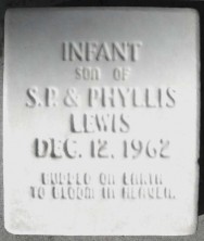 Infant Son  Lewis