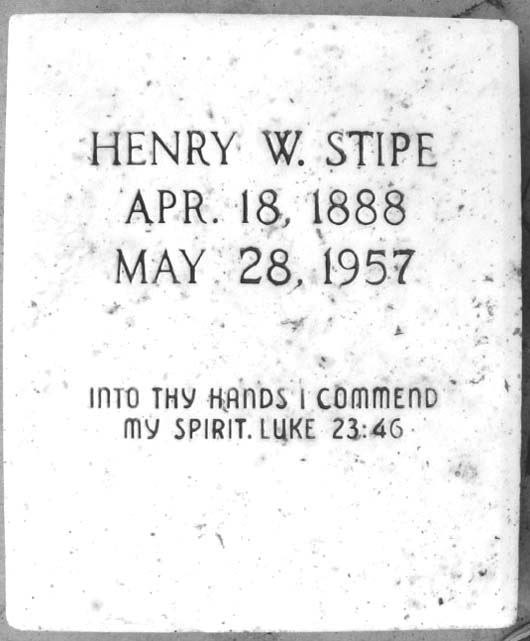 Henry Wolsey Stipe