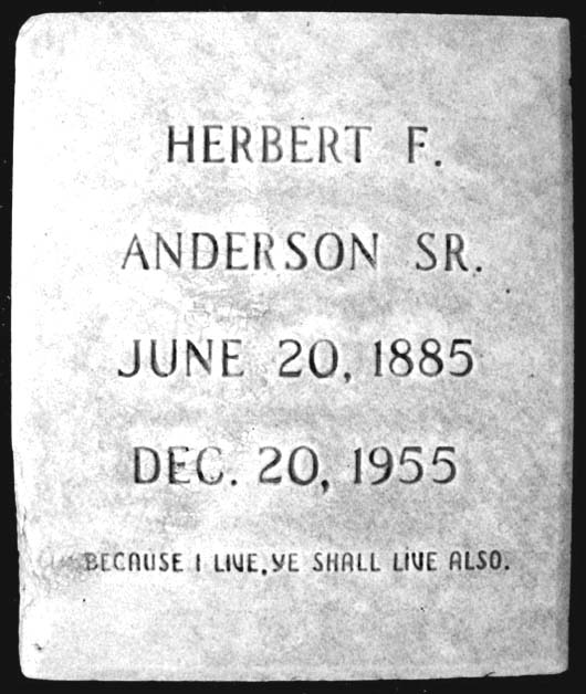 Herbert F. Anderson