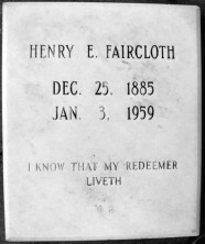 Henry Ernest Faircloth