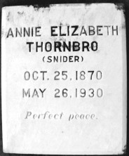 Annie Elizabeth Thornbro