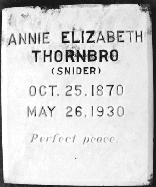 Annie Elizabeth Thornbro