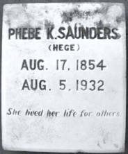 Phebe Catherine Saunders