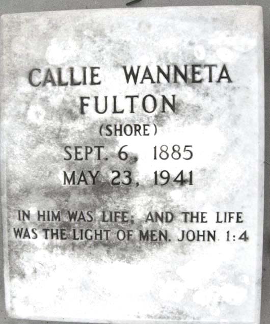 Callie Wanneta Fulton
