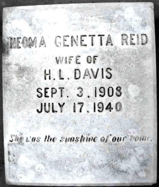 Neoma Genetta Davis