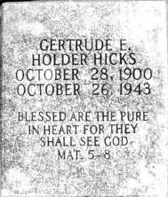 Gertrude Elizabeth Hicks