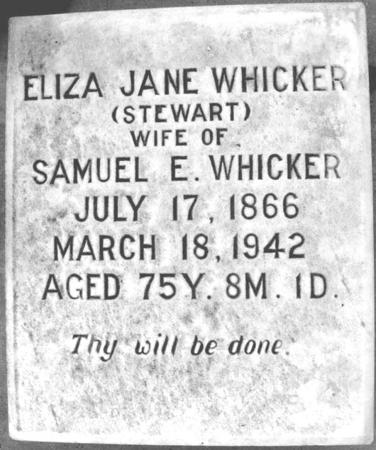 Eliza Jane Whicker