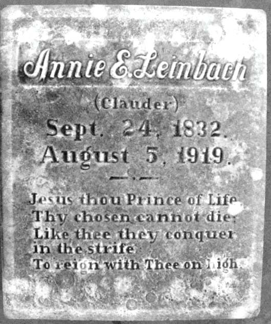 Annie Elizabeth Leinbach