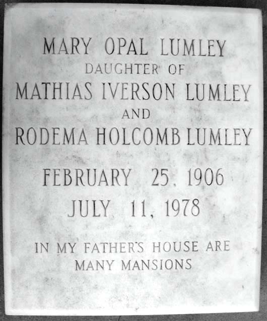 Mary Opal Lumley