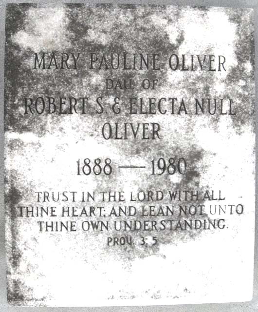 Mary Pauline Oliver