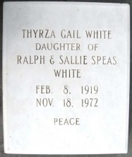 Thyrza Gail White