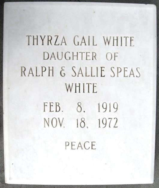 Thyrza Gail White