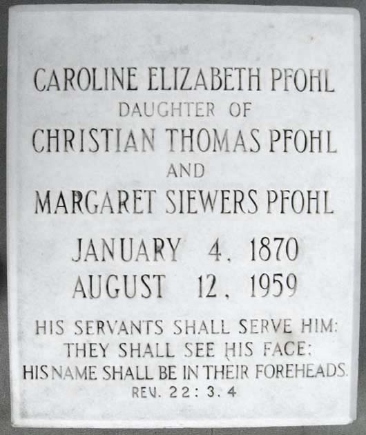 Caroline Elizabeth Pfohl