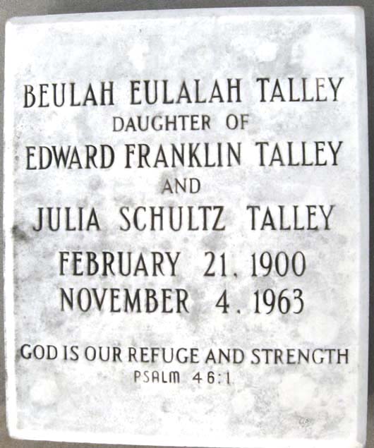 Beulah Eulalah Talley