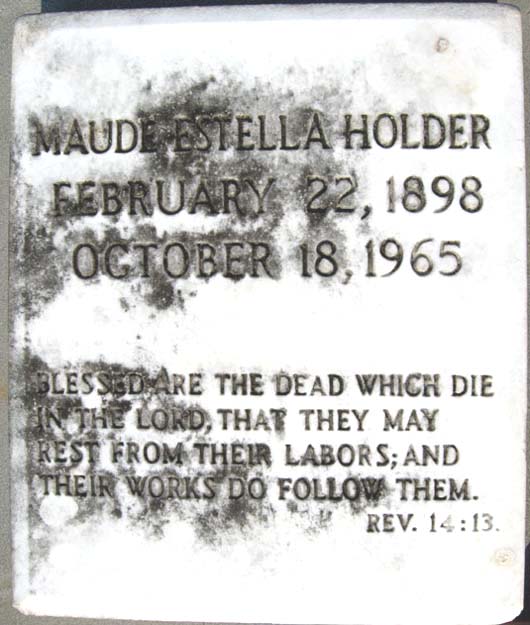 Maude Estella Holder