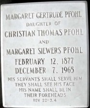 Margaret Gertrude Pfohl