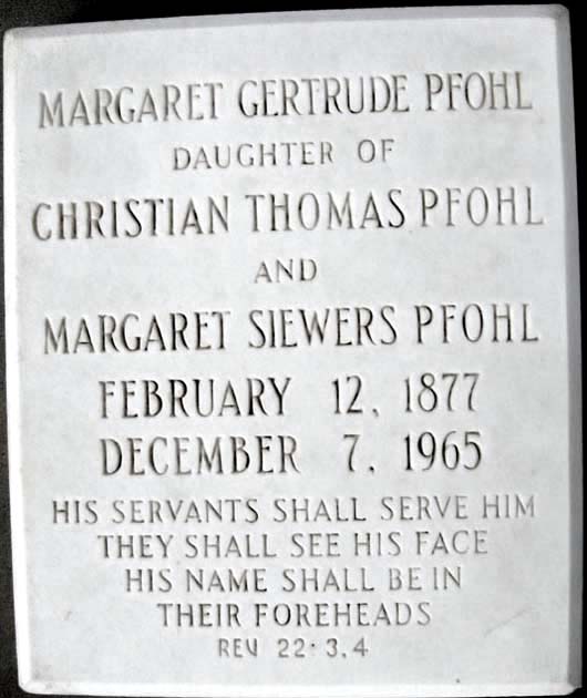 Margaret Gertrude Pfohl