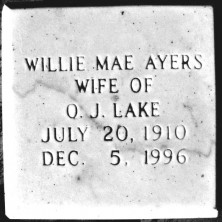 Willie Mae Lake