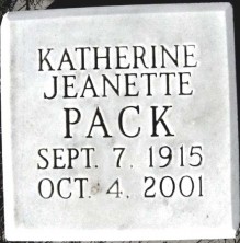 Katherine Jeanette Pack
