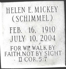 Helen Elva Mickey