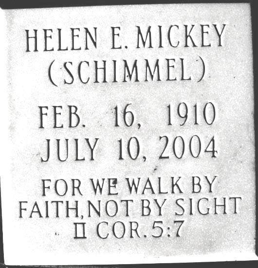 Helen Elva Mickey