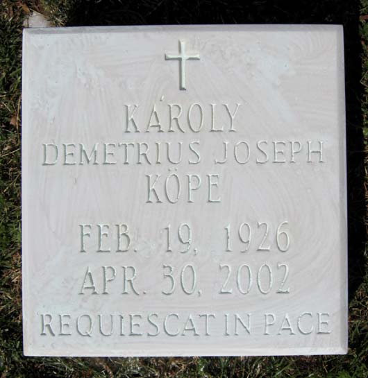 Karoly Demetrius Joseph Kope
