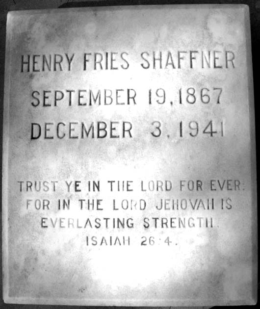 Henry Fries Shaffner