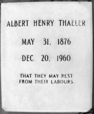 Albert Henry Thaeler