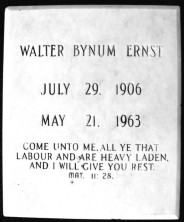 Walter Bynum Ernst