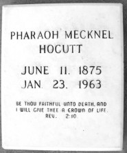 Pharaoh Mecknel Hocutt