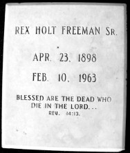 Rex Holt Freeman