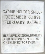 Carrie  Snider
