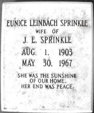 Eunice Henrietta Sprinkle