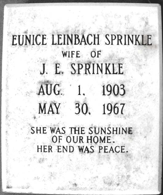 Eunice Henrietta Sprinkle