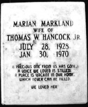Marian  Hancock