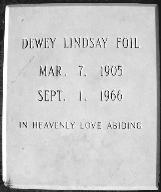 Dewey Lindsay Foil