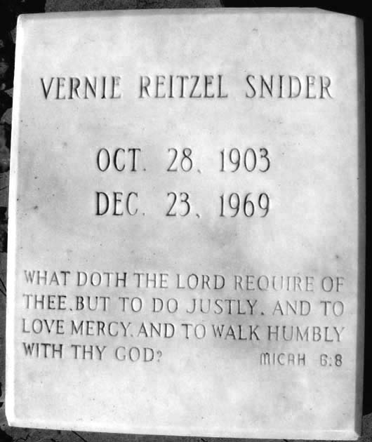 Vernie Reitzel Snider