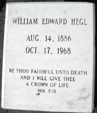 William Edward Hege