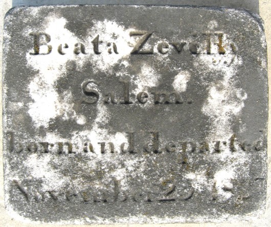Infant Daughter Zevely